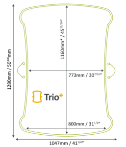 Trio+ Lift footprint